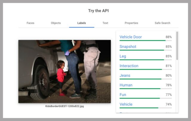 When this image won World Press Photo of the Year in 2019 one judge remarked that it showed "violence that is psychological." Google's image algorithms detected "fun."
