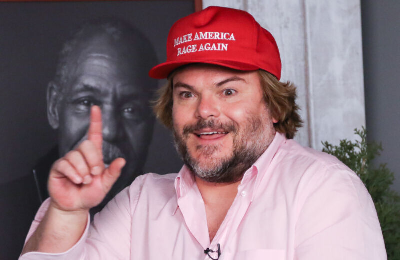 Jack Black, "classic Hollywood liberal," on January 22, 2017 in Park City, Utah. 