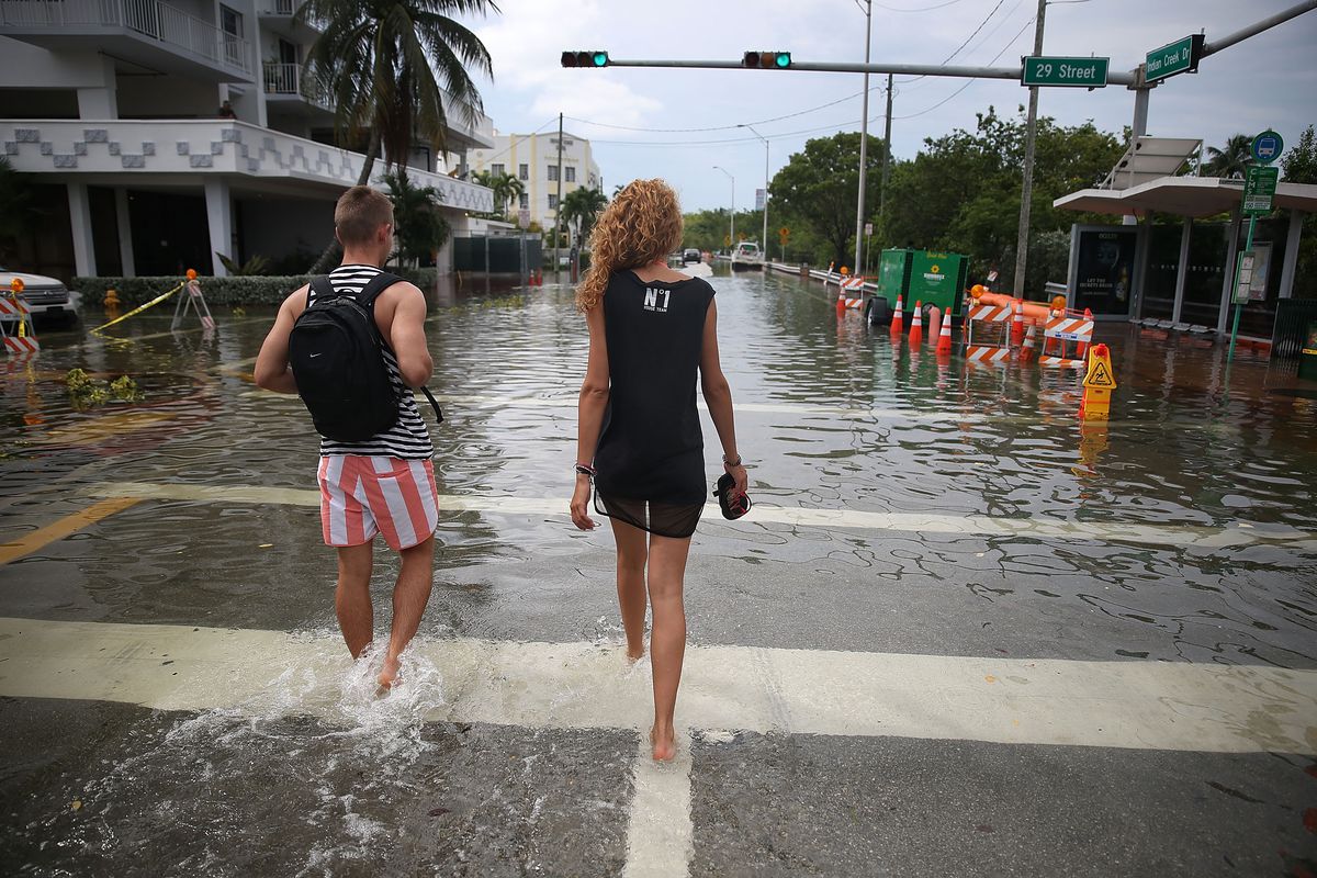 Global Warming, Full Moon, High Tide Cause Flooding In Miami Beach