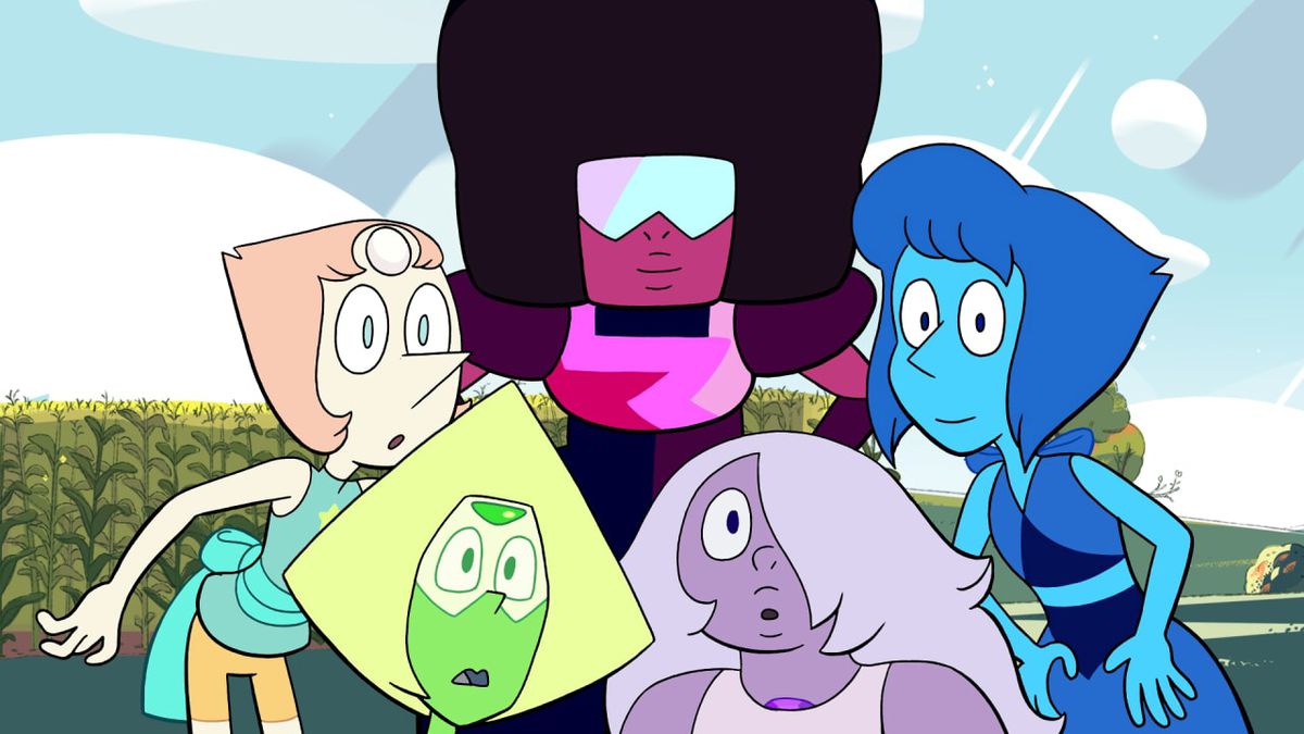 The Crystal Gems in Steven Universe