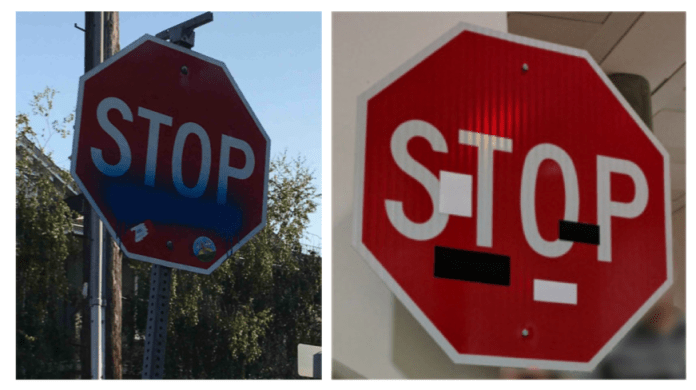 ai adversarial attack stop sign