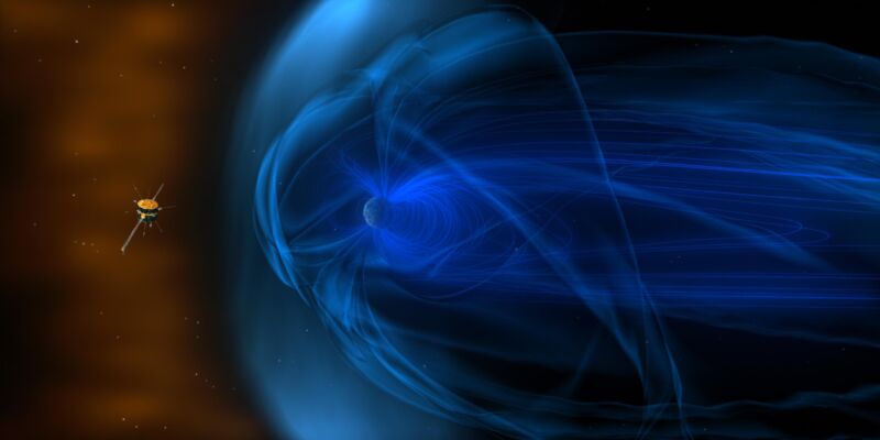 This is an artist's concept of <em>Wind</em>, a NASA <a href="https://solarsystem.nasa.gov/missions/wind/in-depth/">spacecraft</a> which spent twenty years gathering data on the solar wind (no relation).
