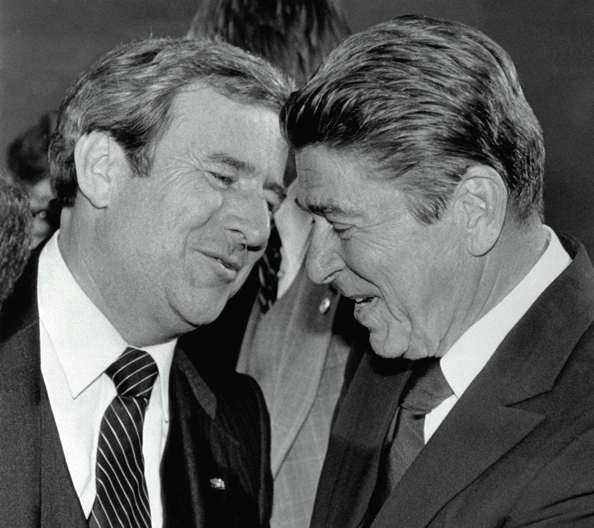 Ronald Reagan Speaking with Jerry Falwell
