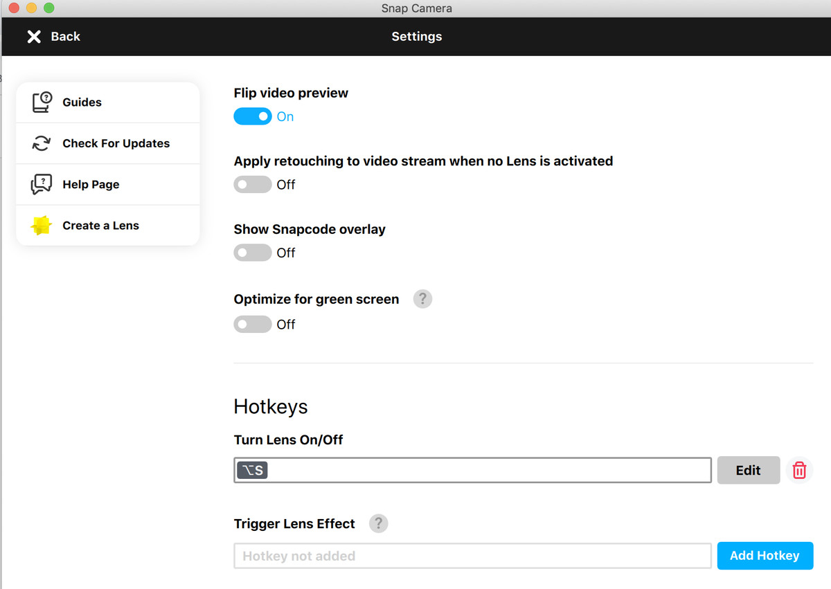After finding Zoom’s Settings menu, use the drop-down menu to select “Snap Camera.”